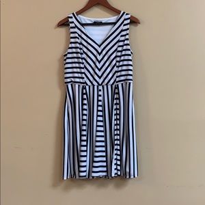 Alfani petite striped dress.